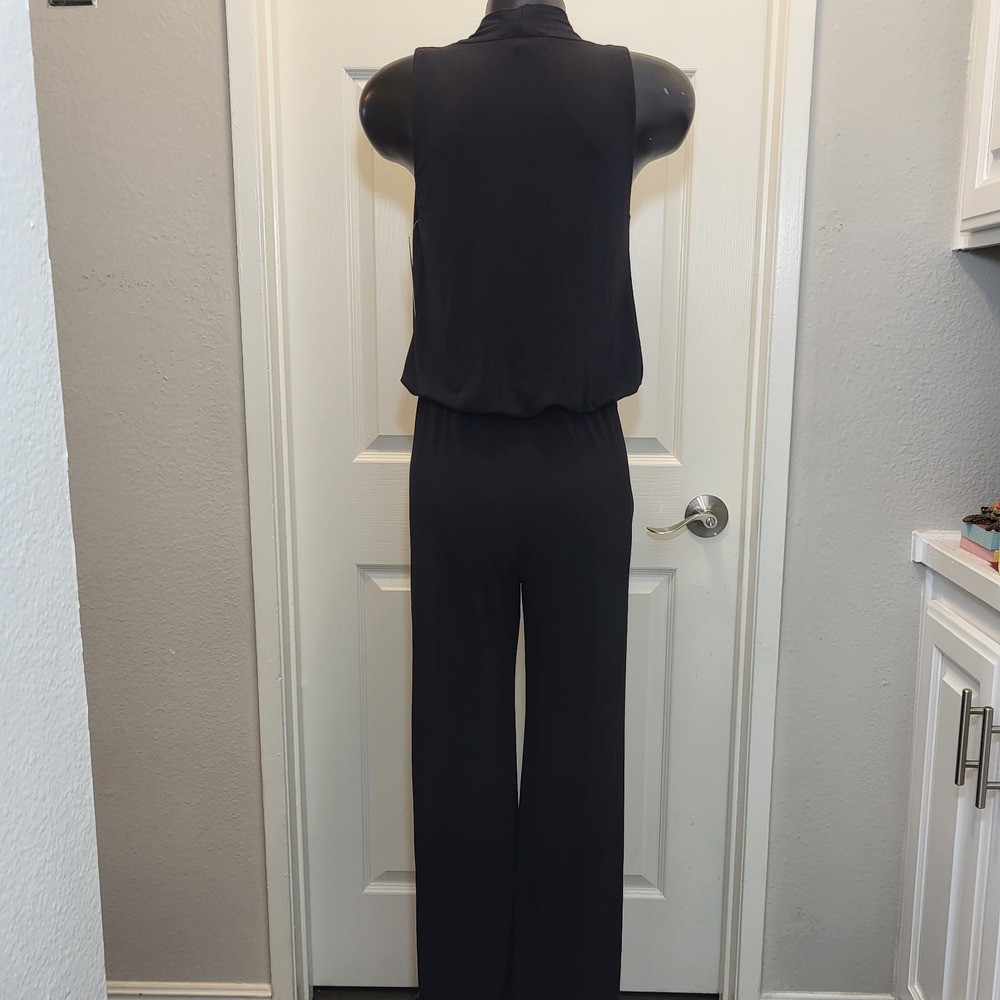 New! Women's Sleeveless Black Karen Kane Jumpsuit Size XS -MSRP $96.75 - Picture 4 of 12
